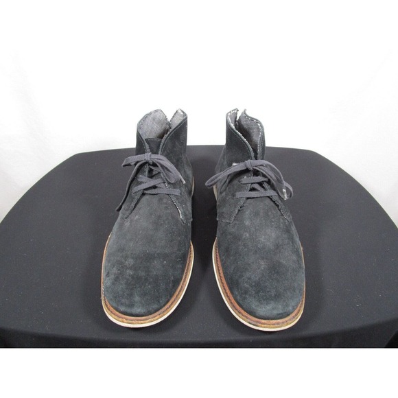 The Generic Man Black Suede Lace Up Chukka Boots Men Sz 44.5 EU / 11 US - Picture 2 of 9
